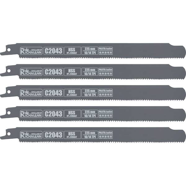 ZESTAW BRZESZCZOTÓW DO PIŁY SZABLASTEJ DO PALET HSS BIMETAL RICHMANN 225 MM