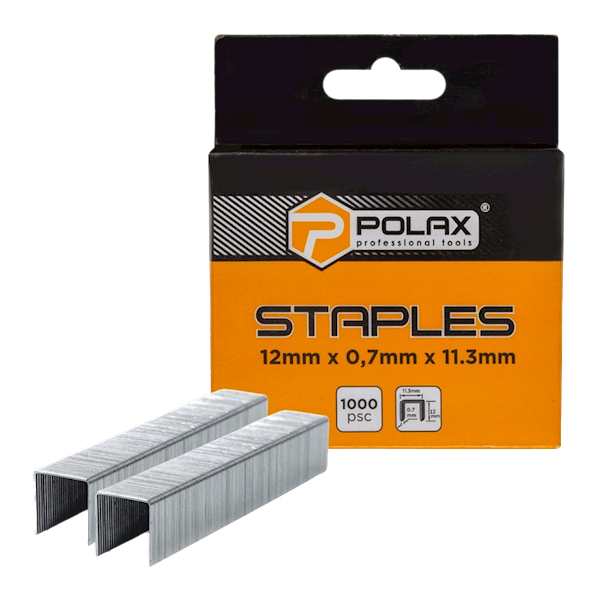 ZSZYWKI TAPICERSKIE POLAX 12 X 0,7 X 11,3 MM 1000 SZTUK