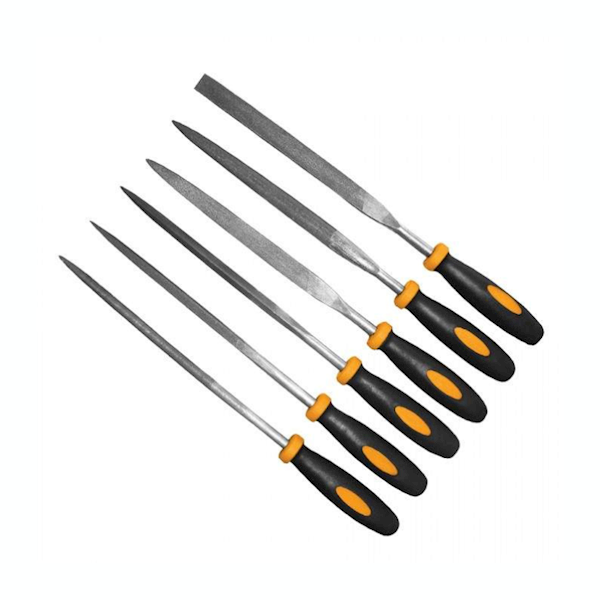 ZESTAW 6 PILNIKÓW IGŁOWYCH DO METALU STAVTOOL 180 MM