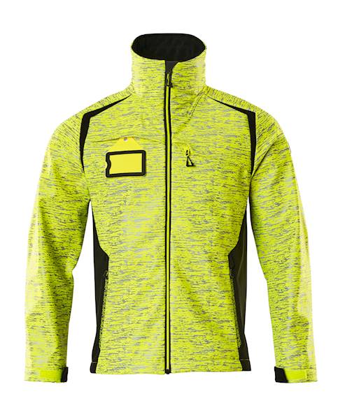 KURTKA SOFTSHELL MASCOT ACCELERATE SAFE ŻÓŁTY HI-VIS/CZERŃ L