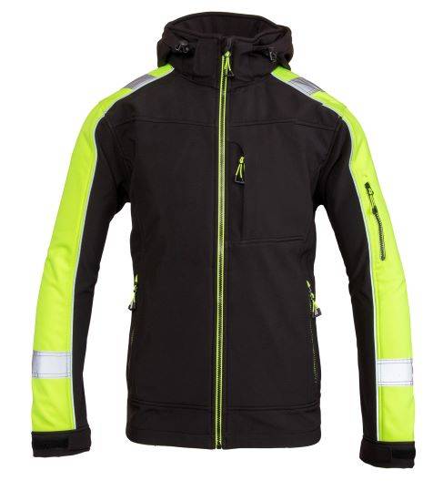 KURTKA SOFTSHELL POLSTAR BENEFIT RIVAL CZARNY/ZÓŁTY 2XL