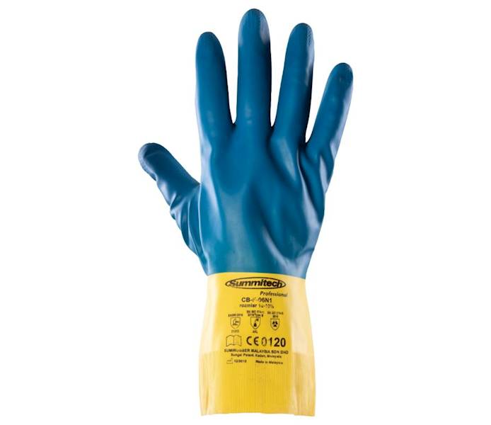 RĘKAWICE CHEMICZNE POLSTAR SUMMITECH DUOCHEM PRO CB-F-06N1 10