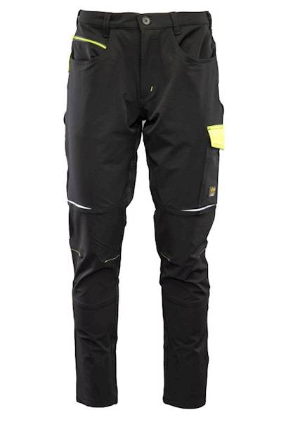 SPODNIE SOFTSHELL POLSTAR SEVEN KINGS RIVAL CZARNY/ŻÓŁTY 60