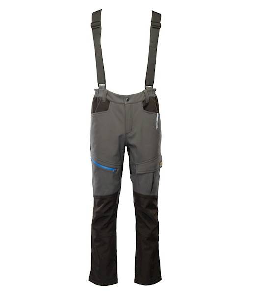 SPODNIE SOFTSHELL OCIEPLANE POLSTAR SEVEN KINGS TOPAZ STAL/CZARNY XL