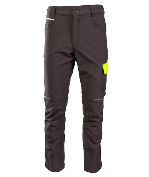 SPODNIE SOFTSHELL OCIEPLANE POLSTAR SEVEN KINGS RIVAL CZARNO/ŻÓŁTE S
