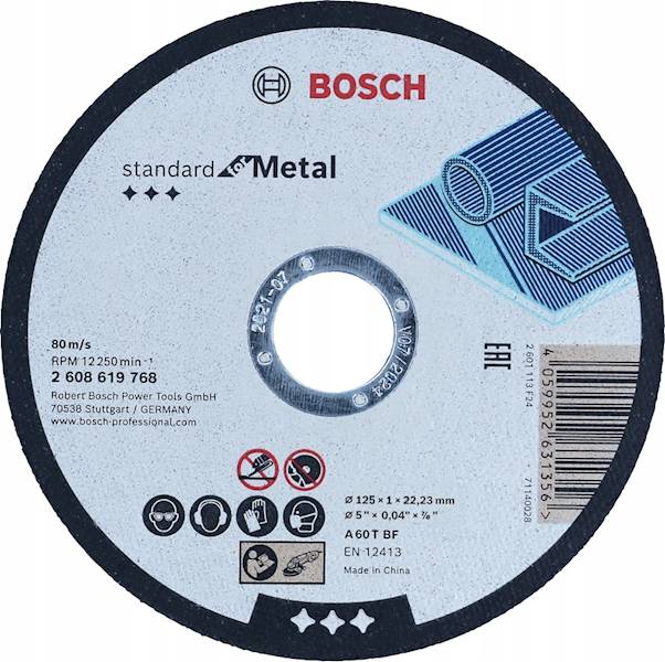 TARCZA DO METALU 125*1,0*22 BOSCH