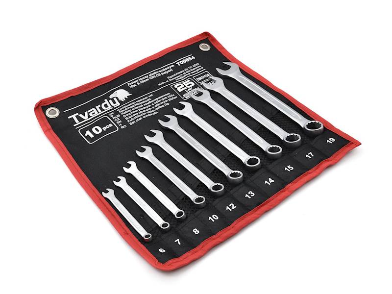 ZESTAW KLUCZY PŁASKO-OCZKOWYCH 6-19MM 10ELEM