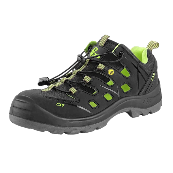 SANDAŁY CXS UNIVERSE SOLAR S1P 2136-025-808 CZARNO-ZIELONE 40