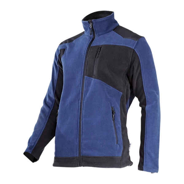 BLUZA POLAROWA ZE ZWMOCNIENIAMI LAHTI PRO L40138 GRANATOWO-CZARNA L