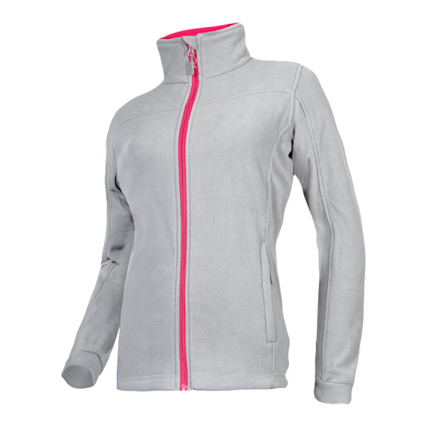 BLUZA POLAROWA DAMSKA LAHTI PRO L40106 SZARO-RÓŻOWA S