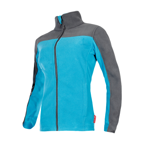 BLUZA POLAROWA DAMSKA LAHTI PRO L40103 TURKUSOWO-SZARA XL