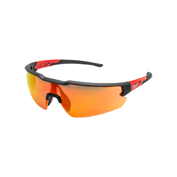 OKULARY ODPORNE NA ZARYSOWANIA LUSTRZANE CZERWONE