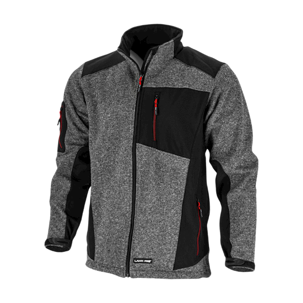KURTKA SWETER WSTAWKI SOFT LAHTI PRO L40920 SZARO-CZARNA L