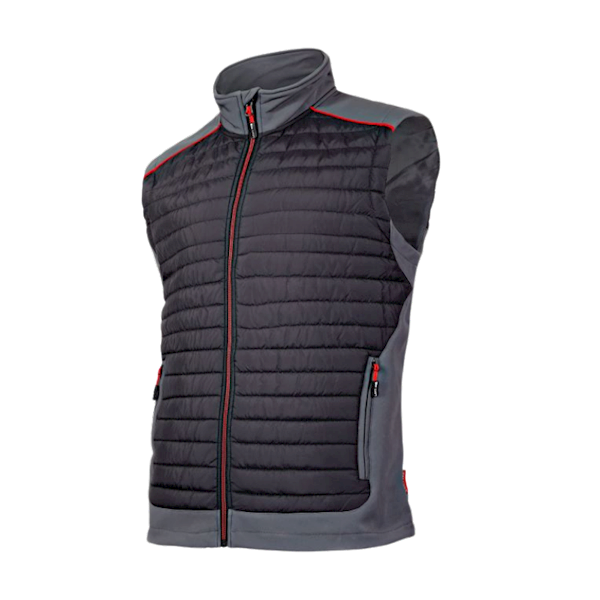 BEZRĘKAWNIK OCIEPLANY CZAR.-SZAR.-CZERW R.2XL