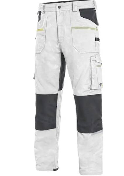 SPODNIE ROBOCZE CXS STRECH BIAŁO-SZARE R.56