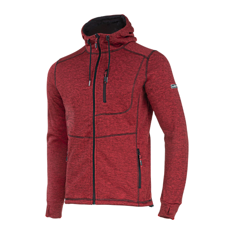 BLUZA ROBOCZA Z KAPTUREM I SUWAKIEM CZERWONA R.L