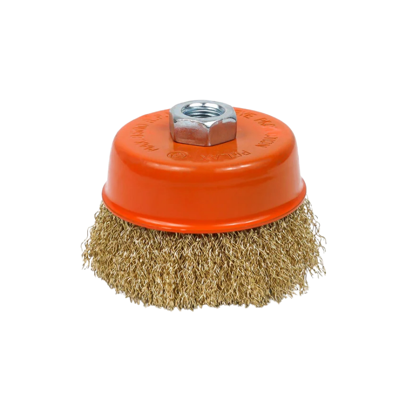 SZCZOTKA CZOŁOWA DRUT KARBOWANY POLAX M14