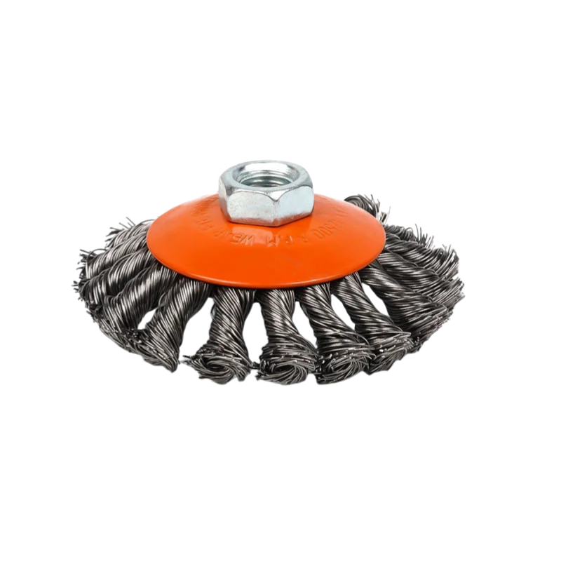 SZCZOTKA TARCZOWA DRUT SPLATANY POLAX M14 100 MM