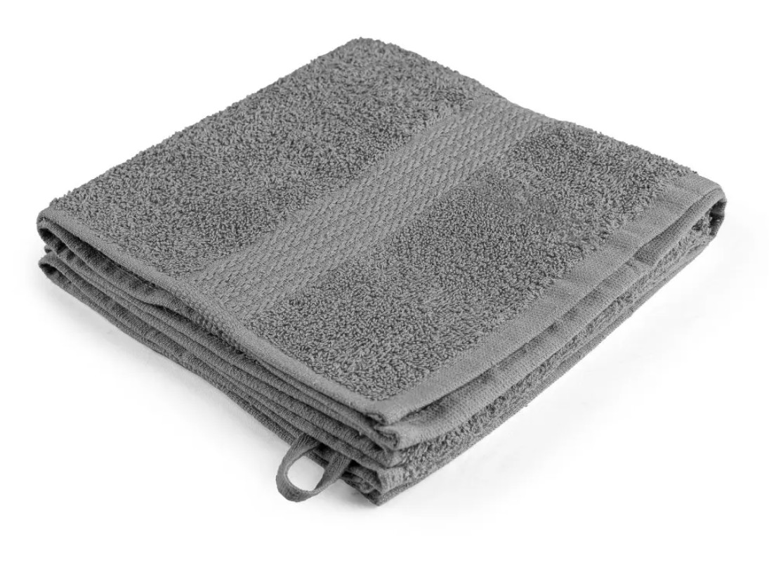 RĘCZNIK BAWEŁNIANY CXS FROTTE SZARY 50X100 CM