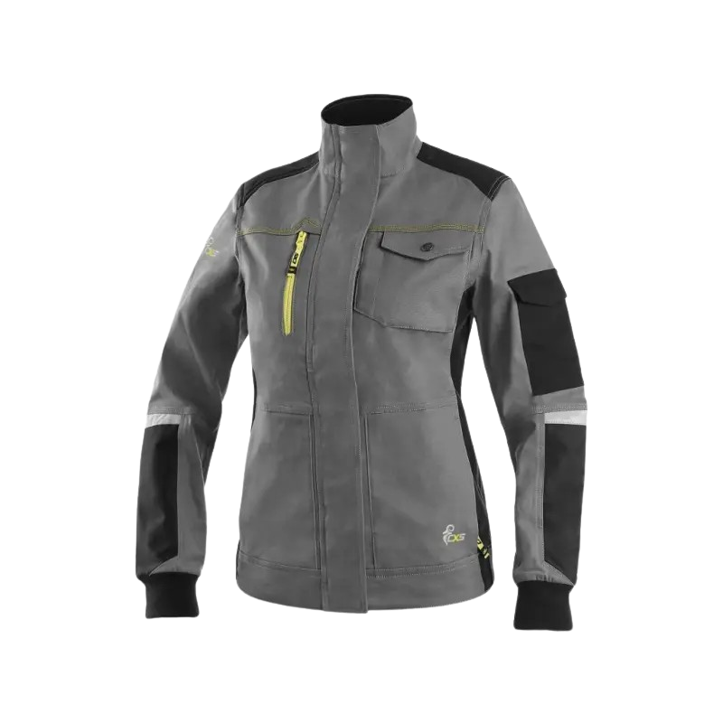 BLUZA DAMSKA CXS STRETCH SZARO-CZARNA 48