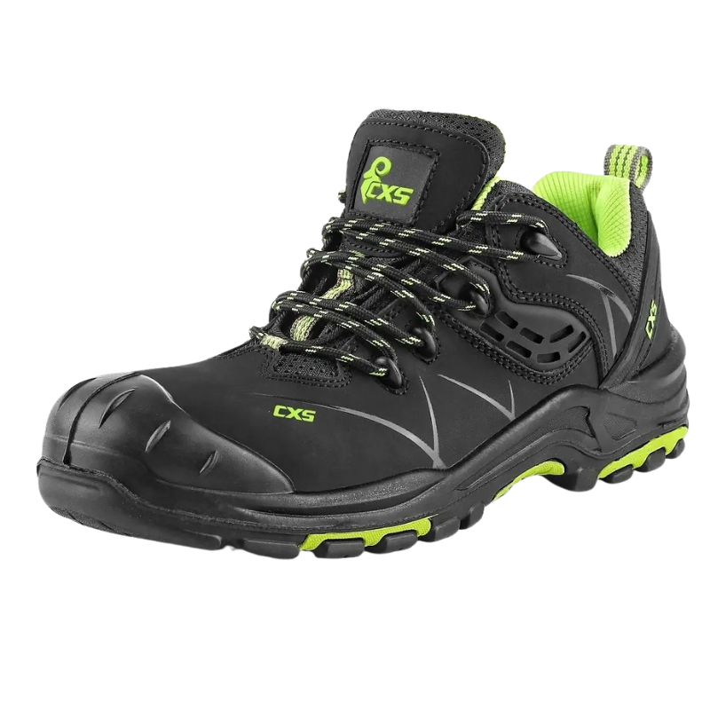 PÓŁBUTY SKÓRZANE CXS UNIVERSE CLUSTER S3 CZARNO-ZIELONE 43