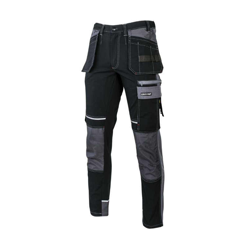 SPODNIE ZE WZMOCNIENIAMI LAHTI PRO L40520 CZARNO-SZARE 2XL