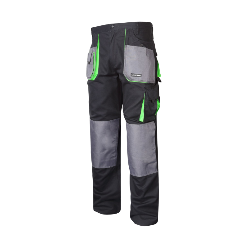 SPODNIE ROBOCZE LAHTI PRO L40506 CZARNO-ZIELONE 2L (54)