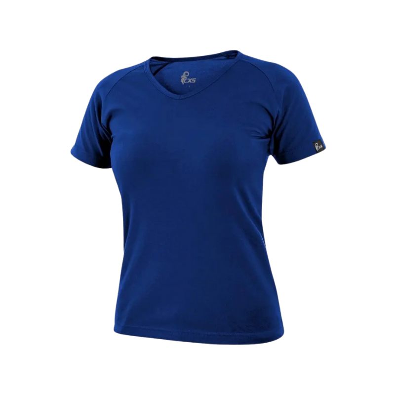 KOSZULKA DAMSKA T-SHIRT Z KRÓTKIM RĘKAWEM CXS ELLA NIEBIESKA L