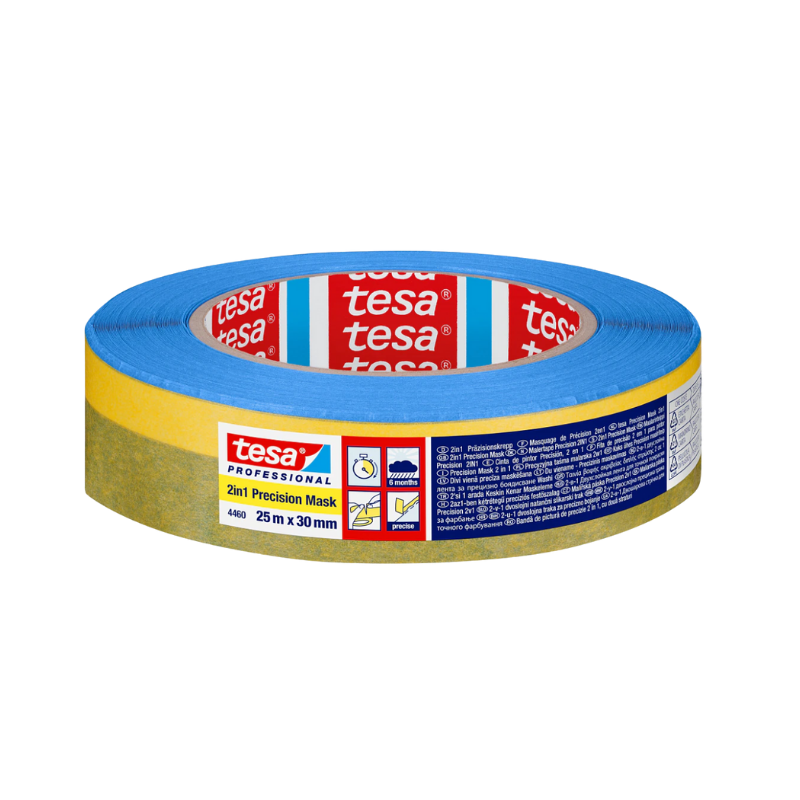 PRECYZYJNA TAŚMA MASKUJĄCA 2W1 TESA PROFESSIONAL 4460 30 MM X 25 M