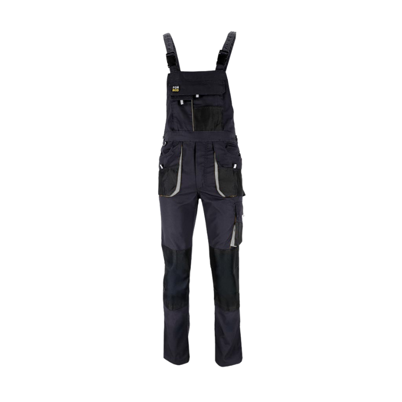 SPODNIE OGRODNICZKI REIS FORECO-B BJS SZARO-CZARNO-JASNOSZARY 58