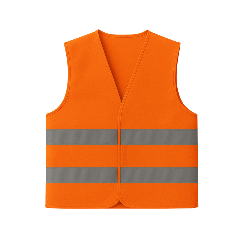 KAMIZELKA OSTRZEGAWCZA REIS KOS-5P POMARAŃCZOWA 2XL