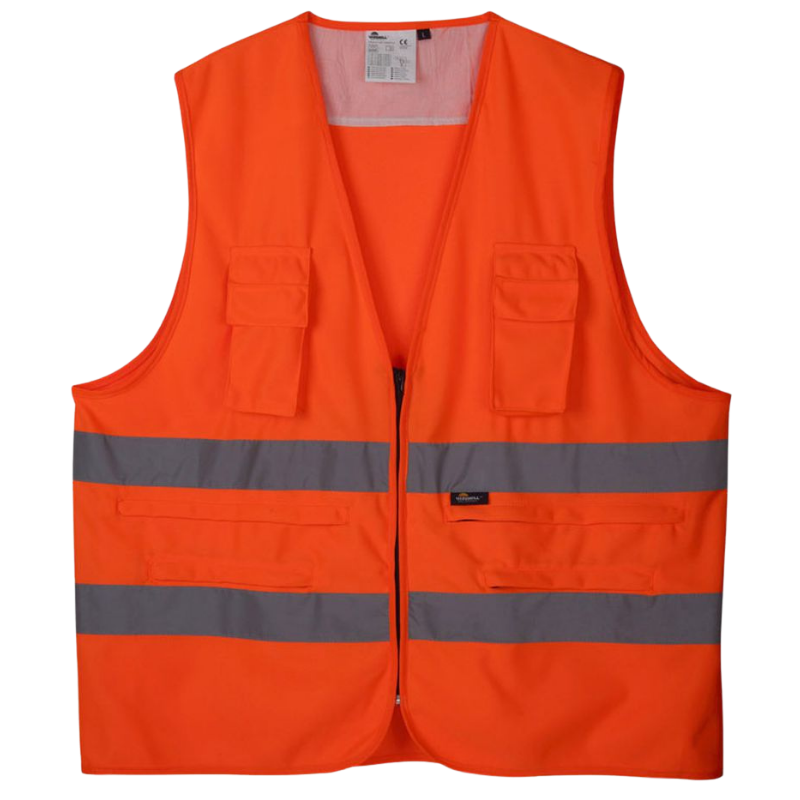KAMIZELKA OSTRZEGAWCZA BETA VIZWELL POMARAŃCZOWA 2XL
