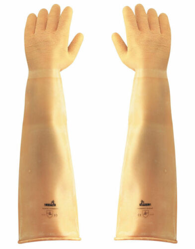 RĘKAWICE LATEKSOWE DŁ.60CM R.10/XL