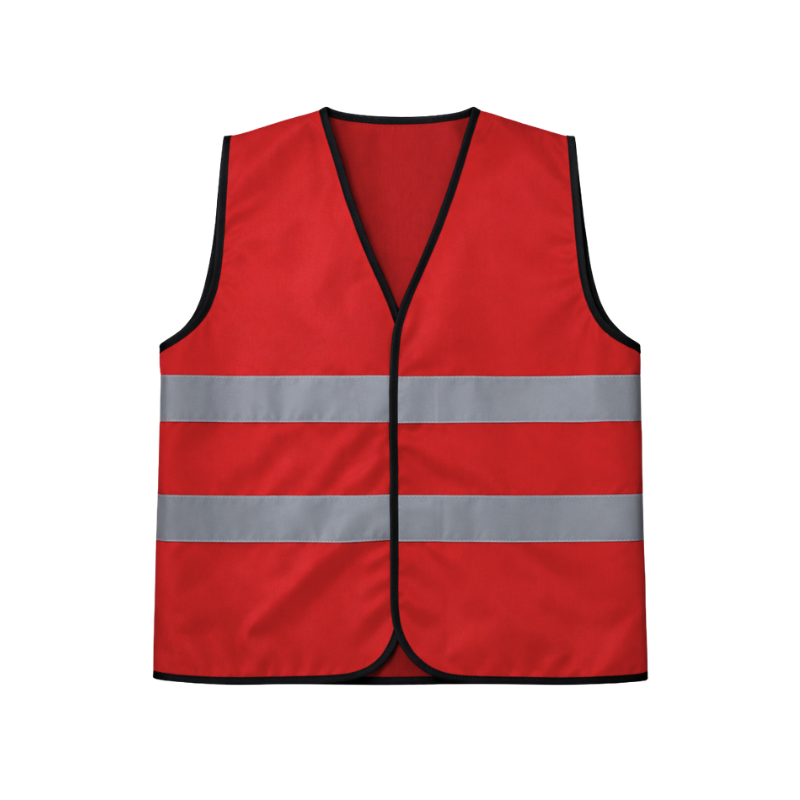 KAMIZELKA OSTRZEGAWCZA CZERWONA R.L