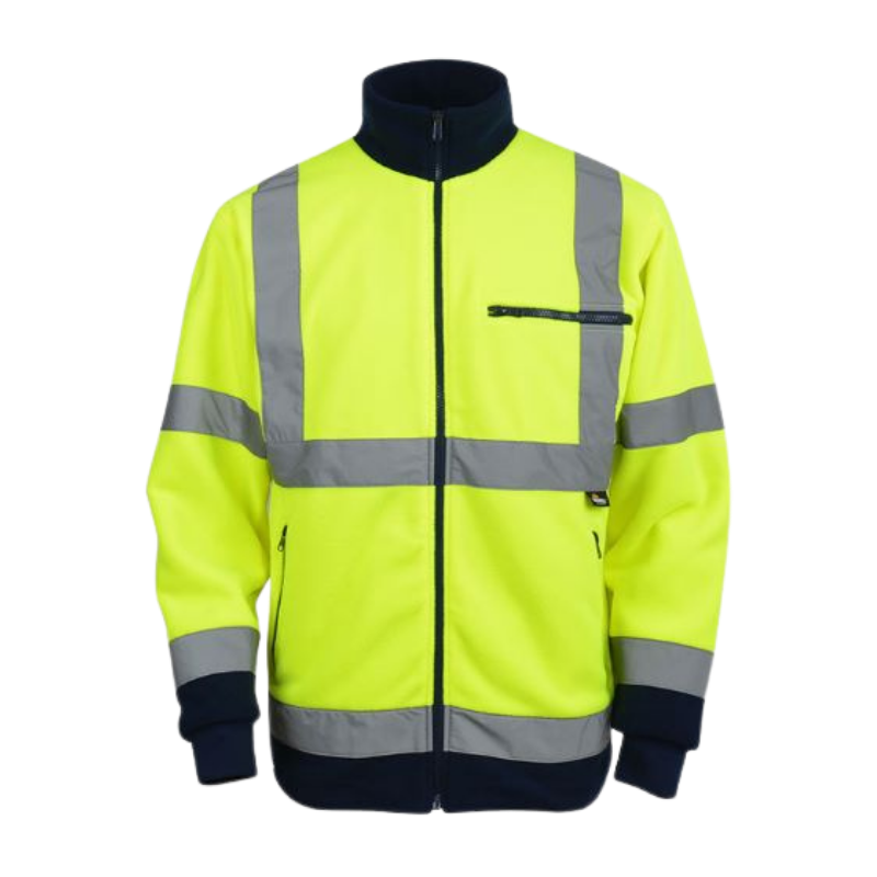 KURTKA OSTRZEGAWCZA POLAROWA BETA VIZWELL ŻÓŁTO-GRANATOWA 2XL