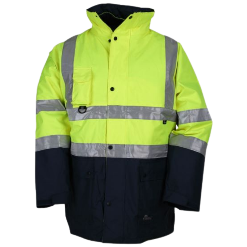 KURTKA OSTRZEGAWCZA 5W1 BETA VIZWELL ŻÓŁTO-GRANATOWA L