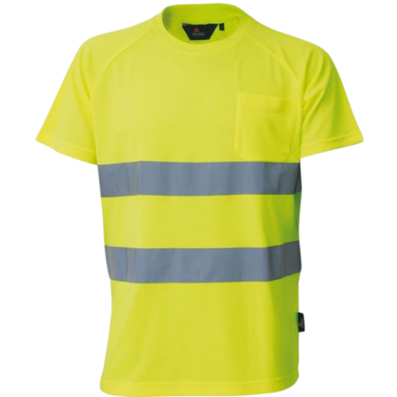 KOSZULKA T-SHIRT OSTRZEGAWCZY BETA VIZWELL ŻÓŁTY 3XL