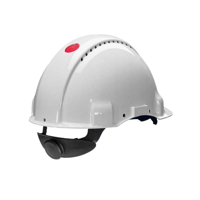 HEŁM OCHRONNY Z POKRĘTŁEM 3M SOLARIS G3000 NUV BIAŁY