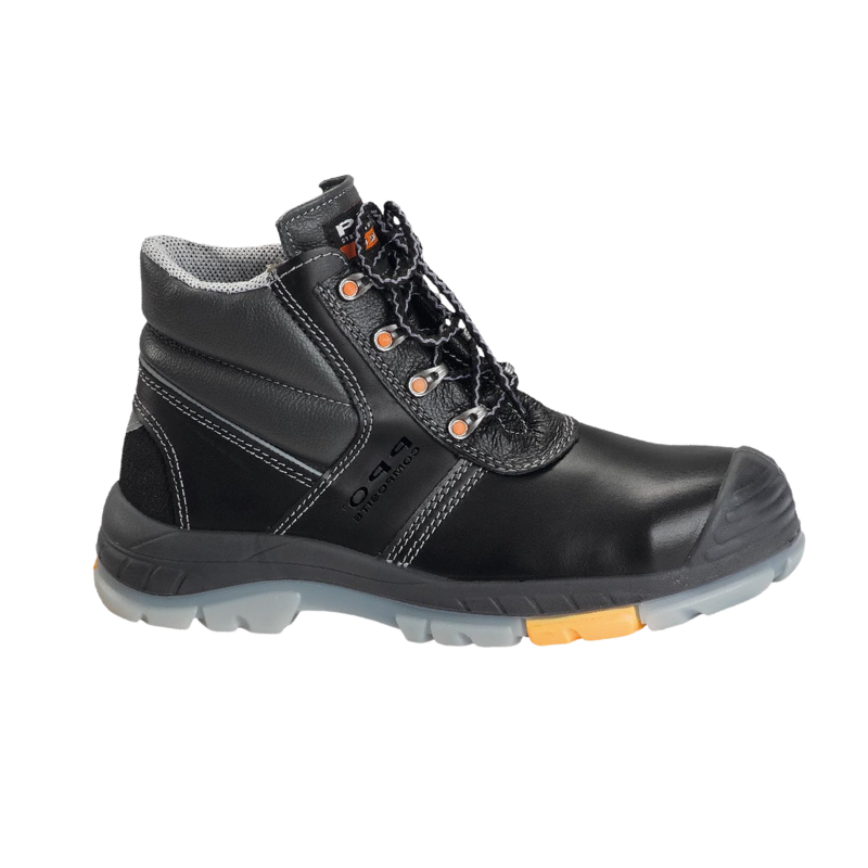TRZEWIKI ZE SKÓRY LICOWEJ PPO 705 S3 CI HI SRC CZARNE 45