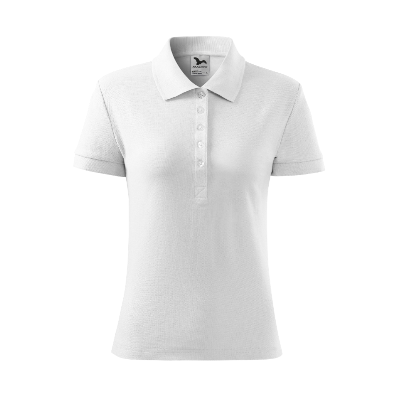 KOSZULKA POLO DAMSKA MALFINI COTTON HEAVY 21600 BIAŁA M