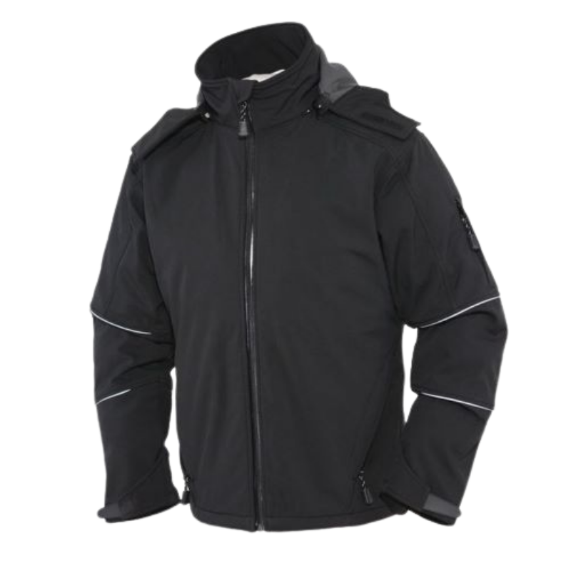 KURTKA SOFTSHELL CZARNA XL