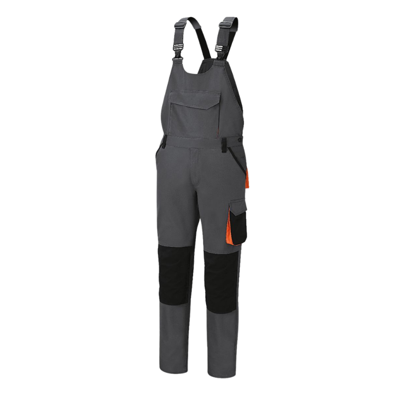SPODNIE ROBOCZE NA SZELKACH SZARE 7933G R.L