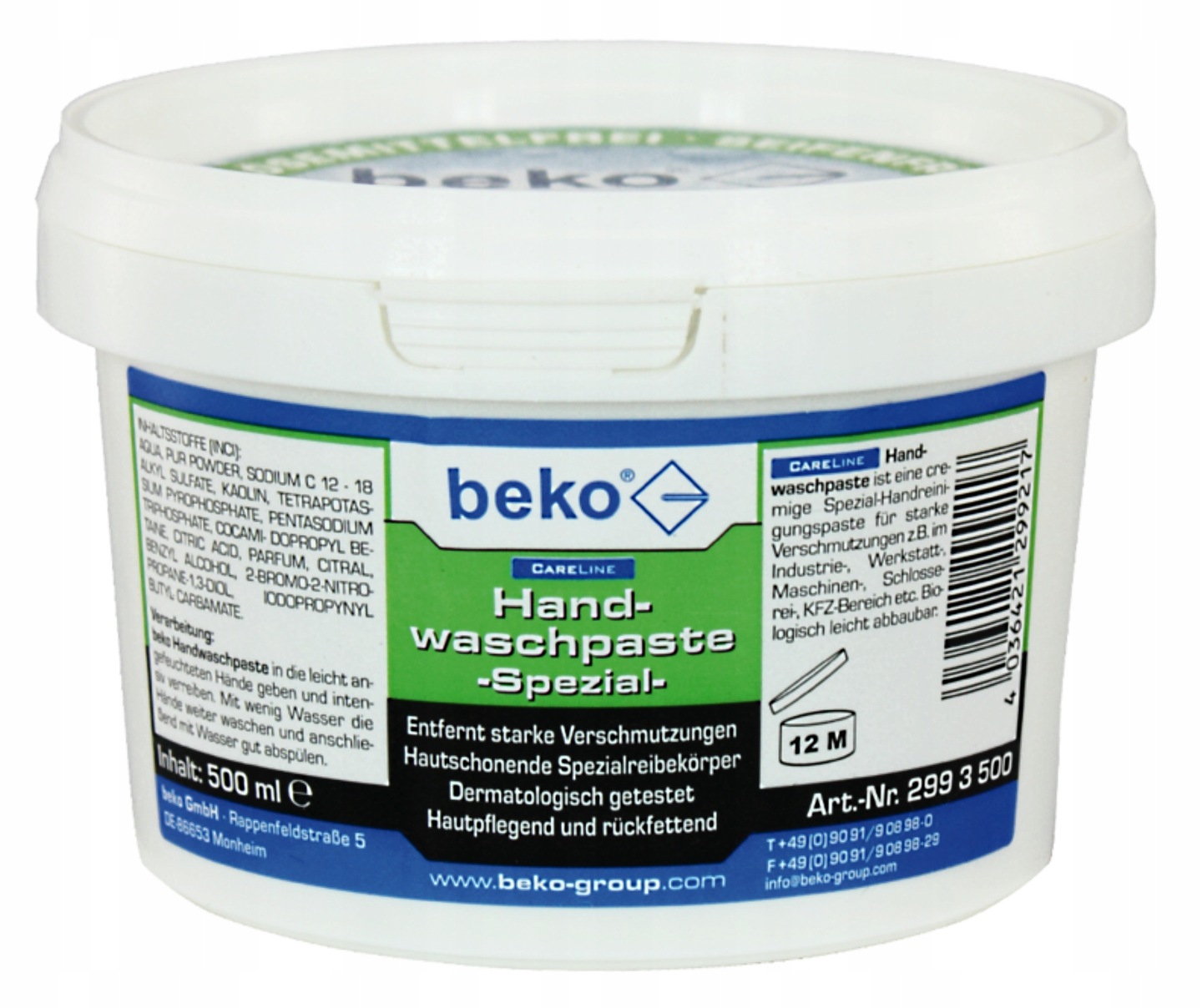 CARELINE PASTA DO RĄK SPEZIAL, 500ML 