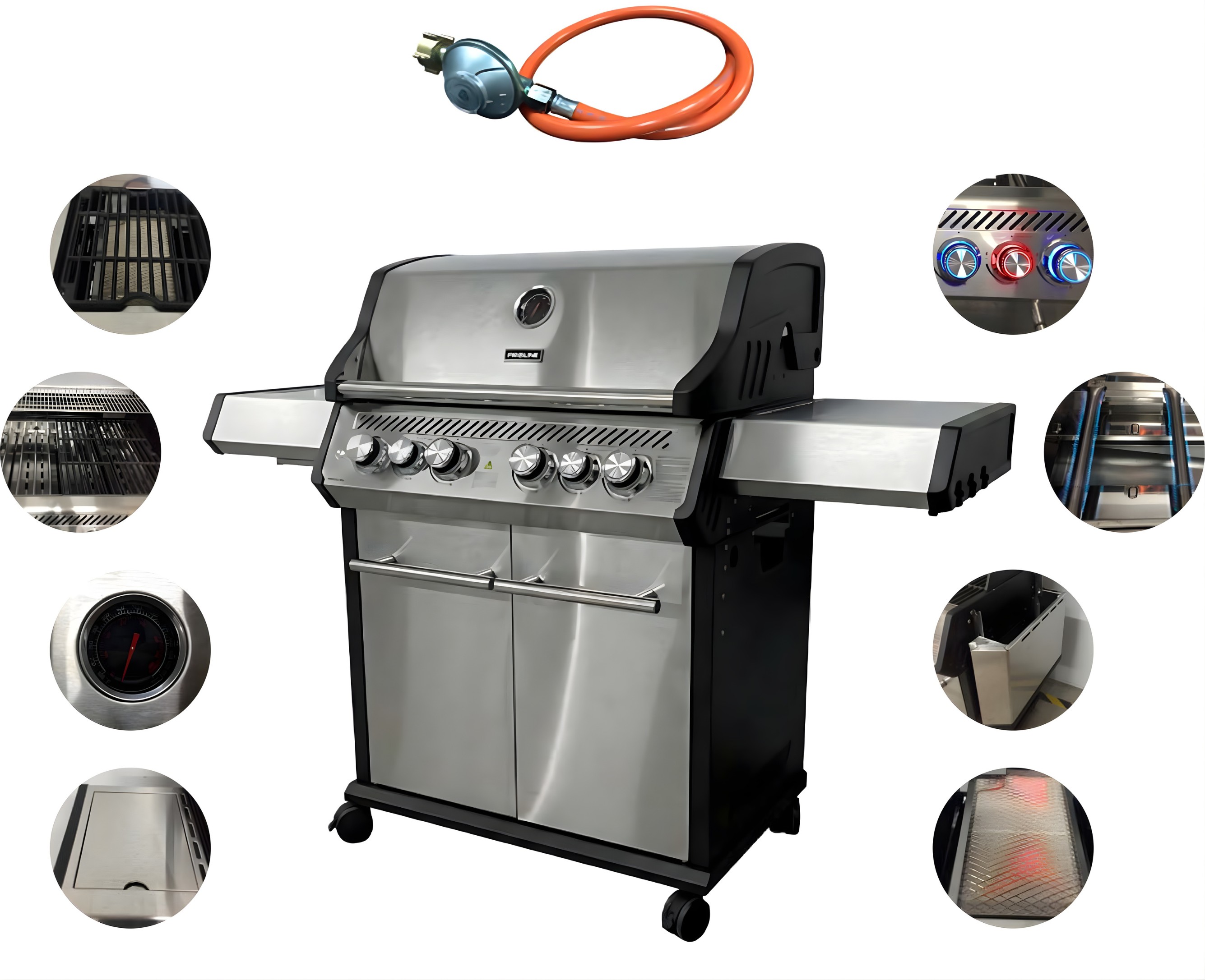 GRIL GAZOWY PREMIUM 4+2