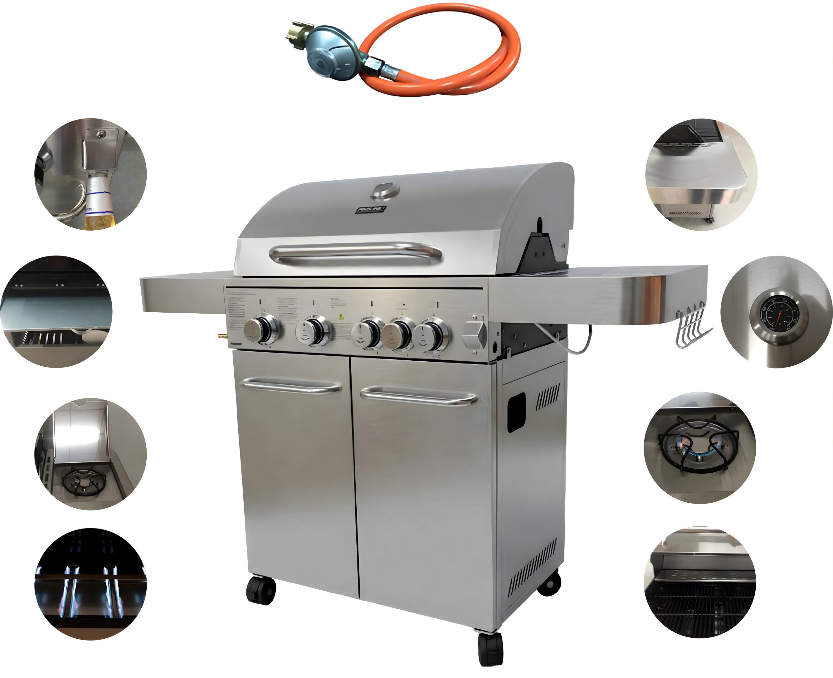 GRIL GAZOWY NIERDZEWNY 4+1