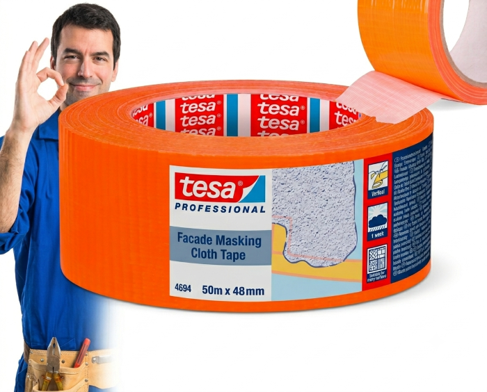 TAŚMA MASKUJĄCA POMARAŃCZOWA 48MM*50M