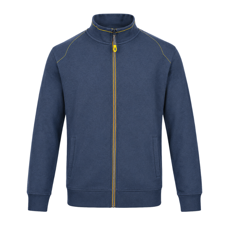 BLUZA ROBOCZA FULLZIP GRIGIO GRANAT-ŻÓŁTY R.2XL