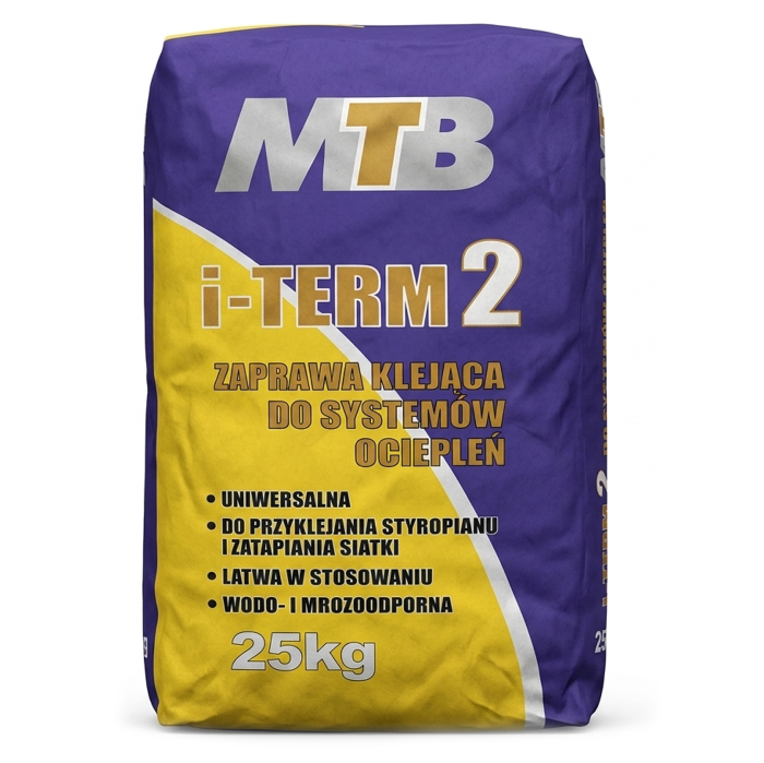 ZAPRAWA DO SIATKI I STYROPIANU I-TERM 2 BIAŁA 25KG