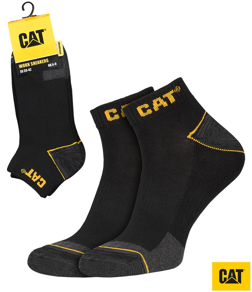 KRÓTKIE SKARPETKI ROBOCZE CZARNE CAT R.43-46