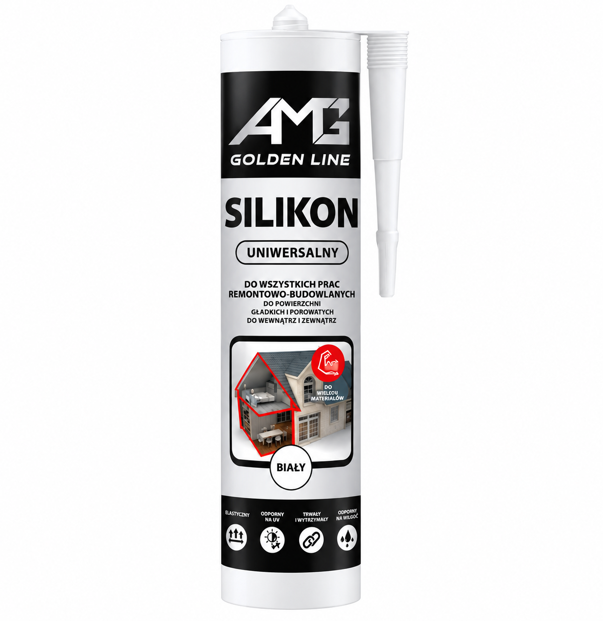 SILIKON UNIWERSALNY AMG - BIAŁY 280ML